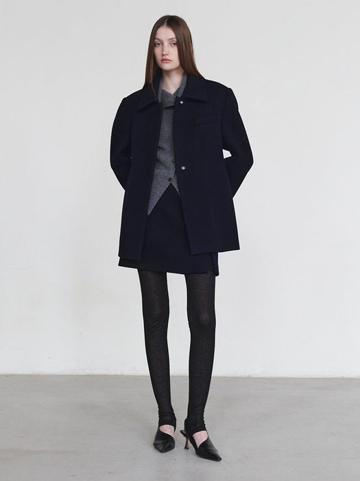 Loeuvre A-line Wool Mini Skirt