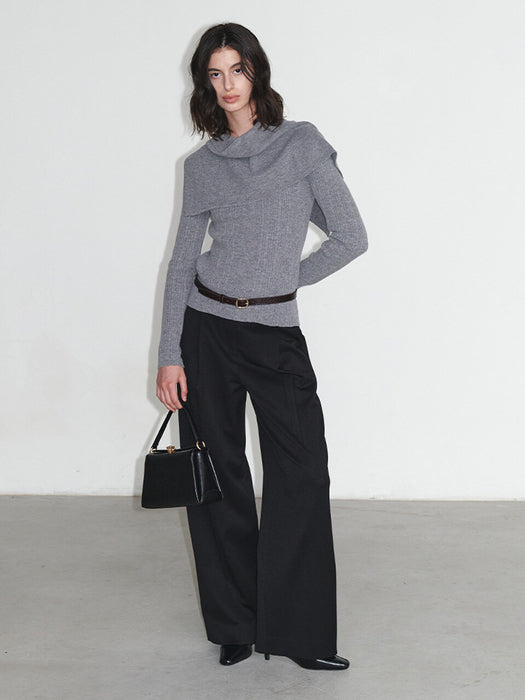 [loeuvre] Wool Blended One-tuck pants SW4WL957_2color