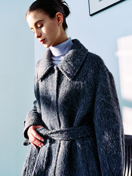 [loeuvre] Wool Blended Single Coat SW4WH916-9E