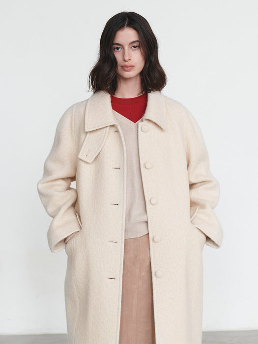 [loeuvre] Wide Collar Hairy Coat SW4WH915-CW