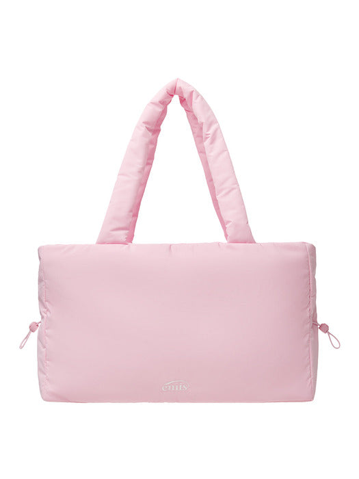 Emis Puffer String Tote Bag-Pink