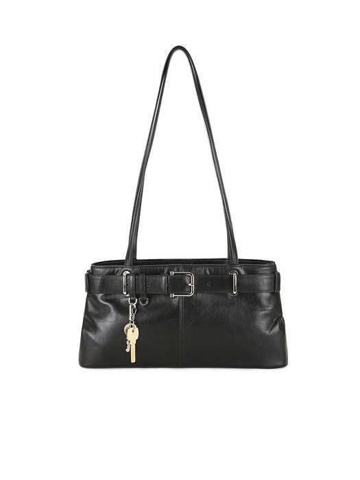 [osoi] SHOULDER BROCLE [STONE BLACK]