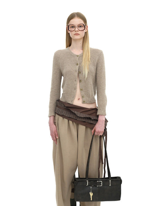 [osoi] SHOULDER BROCLE [STAIN BROWN]