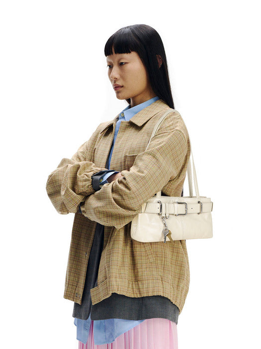 [osoi] SHOULDER BROCLE MINI [STONE CREAM]