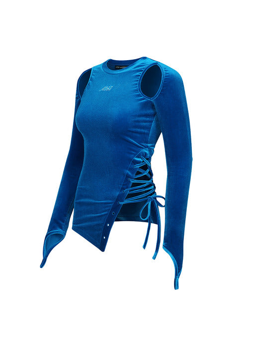 [andersson bell] VELVET CUT-OUT TOP atb1181w(BLUE)