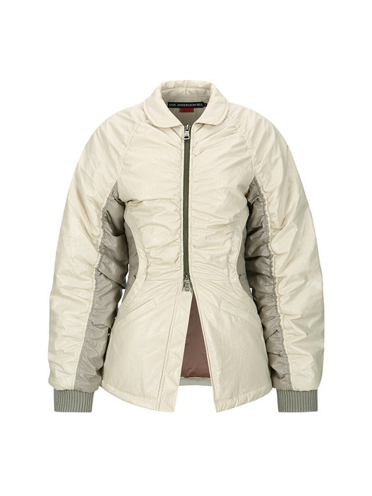 [andersson bell] LUNA BACK-CORSET BOMBER JACKET awa654w(IVORY)