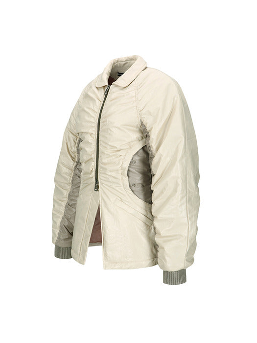 [andersson bell] LUNA BACK-CORSET BOMBER JACKET awa654w(IVORY)