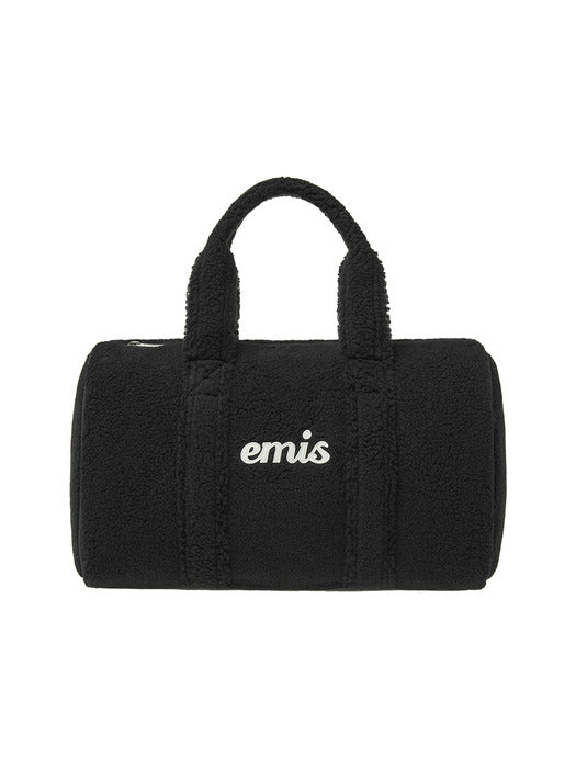 [emis] SHEARLING DUFFLE BAG-BLACK