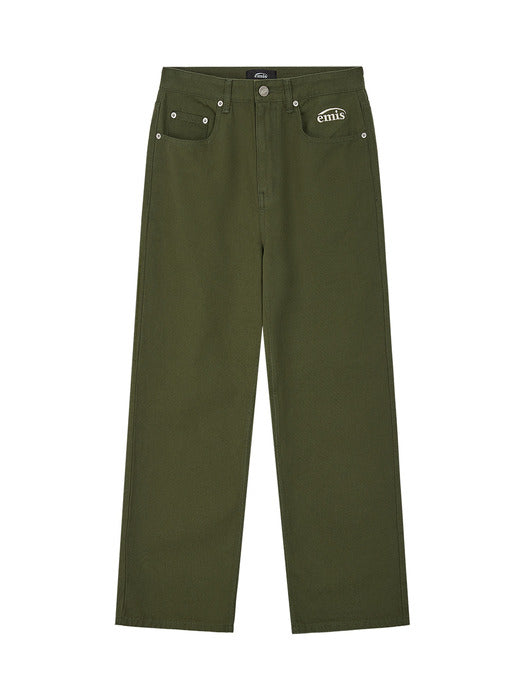 [emis] OXFORD JEANS-KHAKI