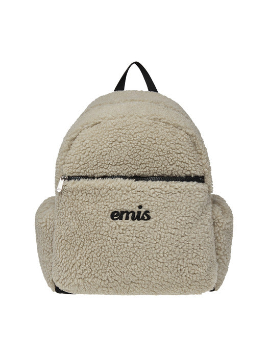 [emis] SHEARLING BACKPACK-BEIGE