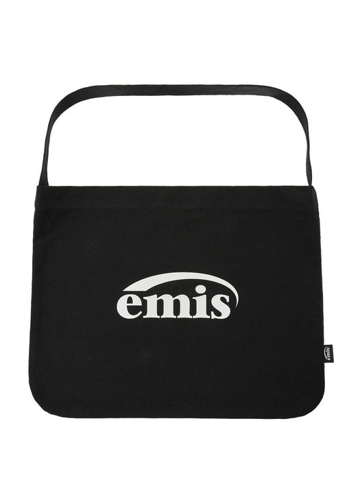 [emis] NEW LOGO COTTON ECO BAG-BLACK