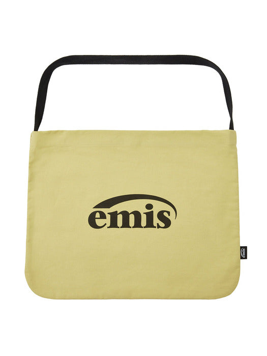 [emis] NEW LOGO COTTON ECO BAG-MUSTARD