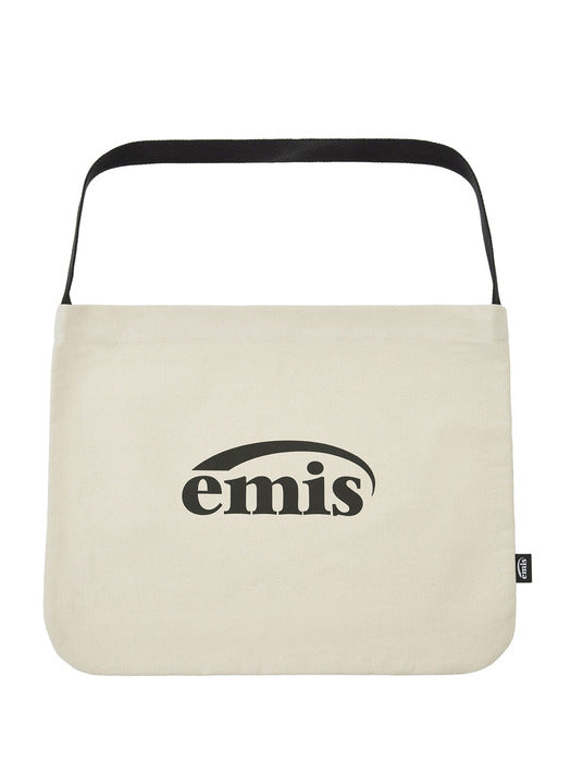[emis] NEW LOGO COTTON ECO BAG-ECRU