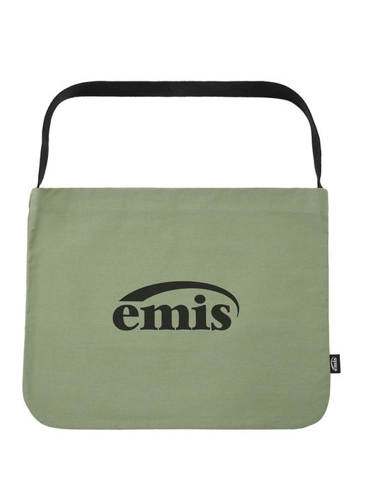[emis] NEW LOGO COTTON ECO BAG-KHAKI