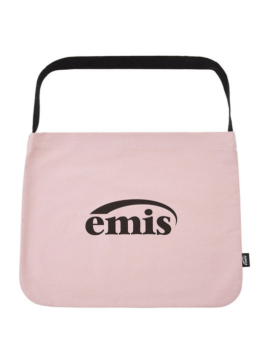 [emis] NEW LOGO COTTON ECO BAG-PINK