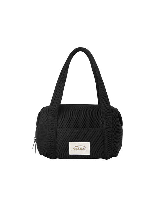 [emis] MESH MINI DUFFLE BAG-BLACK