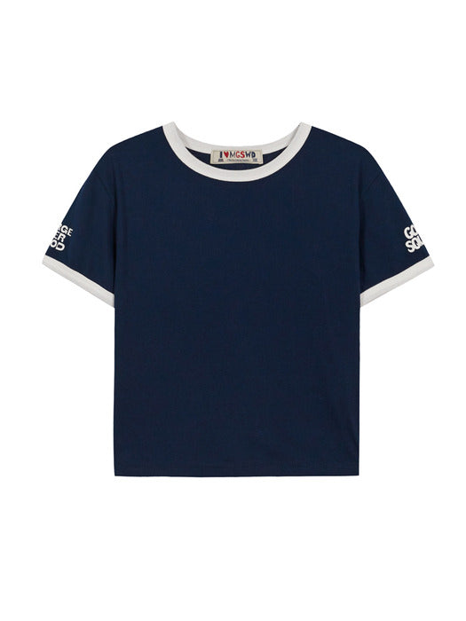 RINGER T-SHIRT_navy
