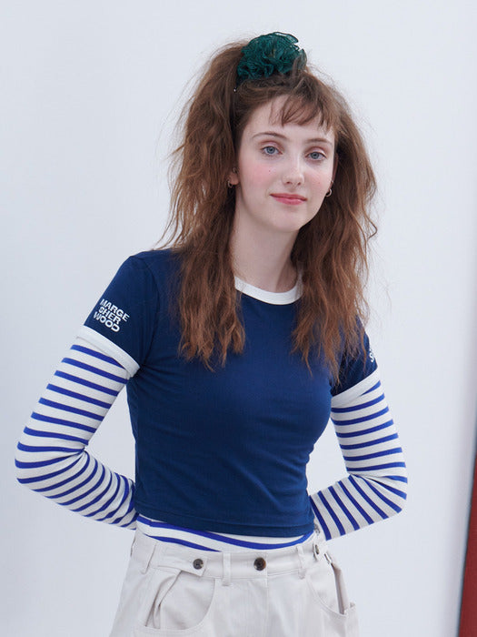 RINGER T-SHIRT_navy