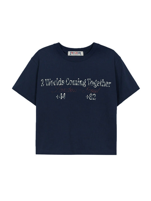 CROP T-SHIRT_navy