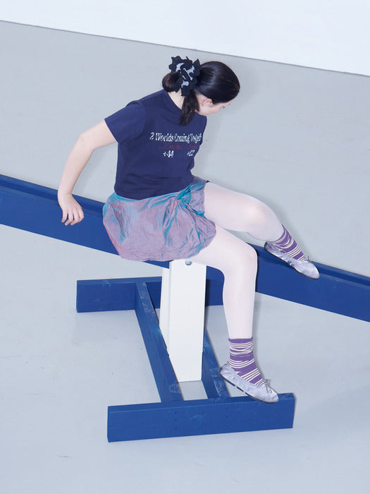 CROP T-SHIRT_navy