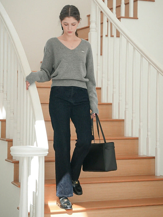 [TILLIDIE] Velvet soft denim pants_Navy