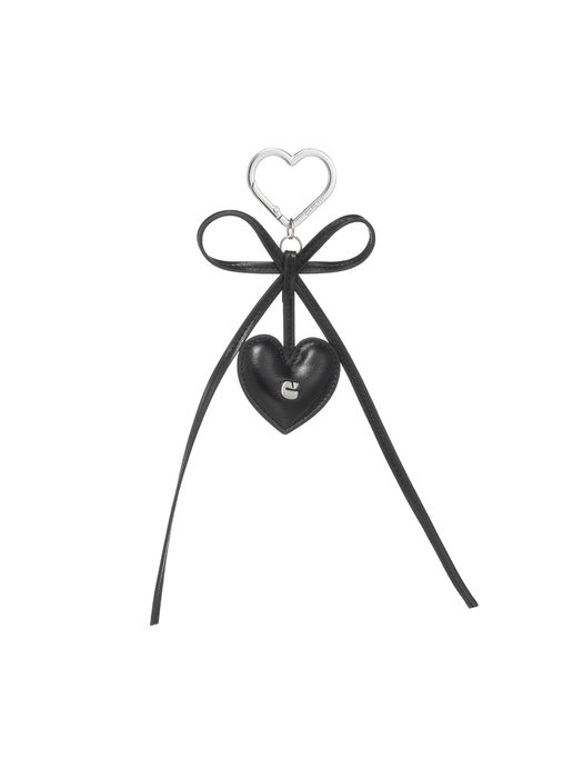 Carlyn Heart and Ribbon Charm