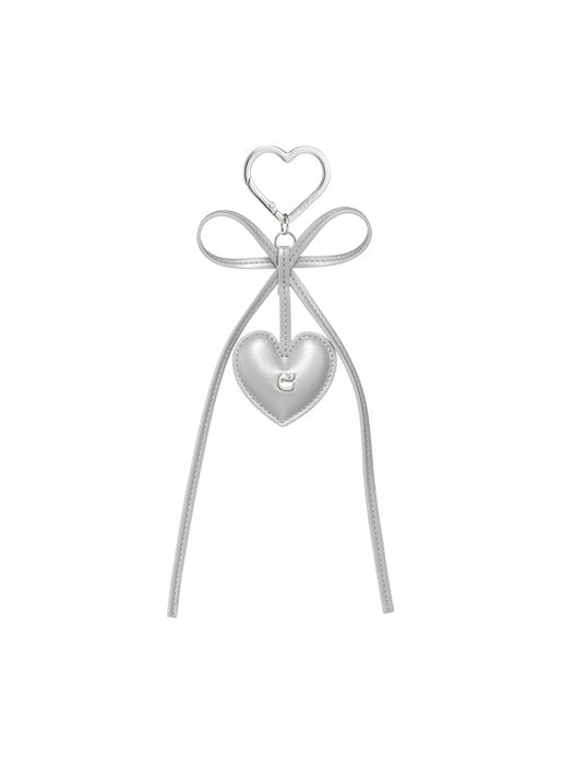 Carlyn Heart and Ribbon Charm