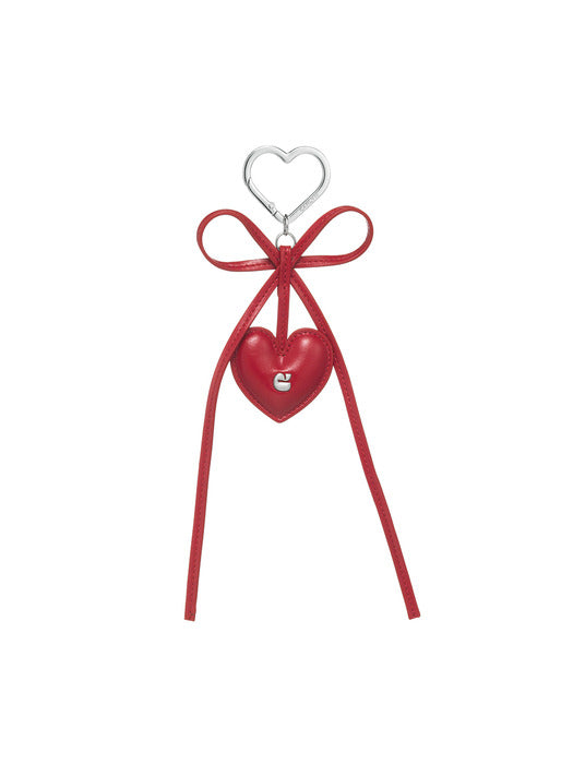 Carlyn Heart and Ribbon Charm