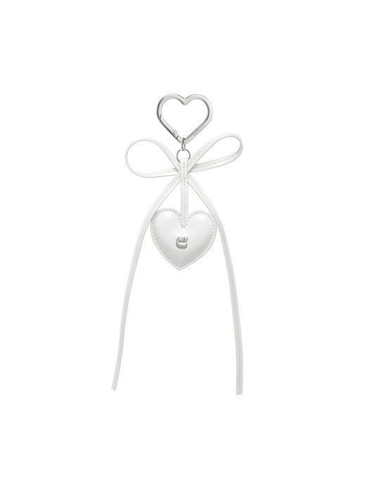 Carlyn Heart and Ribbon Charm