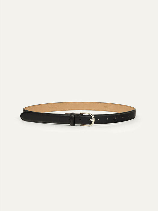 Kindersalmon Basic Leather Belt Black