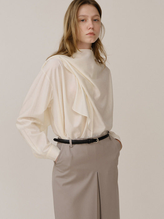 Kindersalmon Pola Blouse Cream