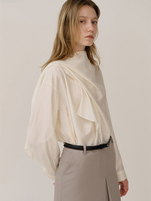 Kindersalmon Pola Blouse Cream