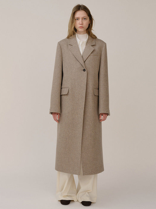 Kindersalmon Vannevar Coat Slate Melange