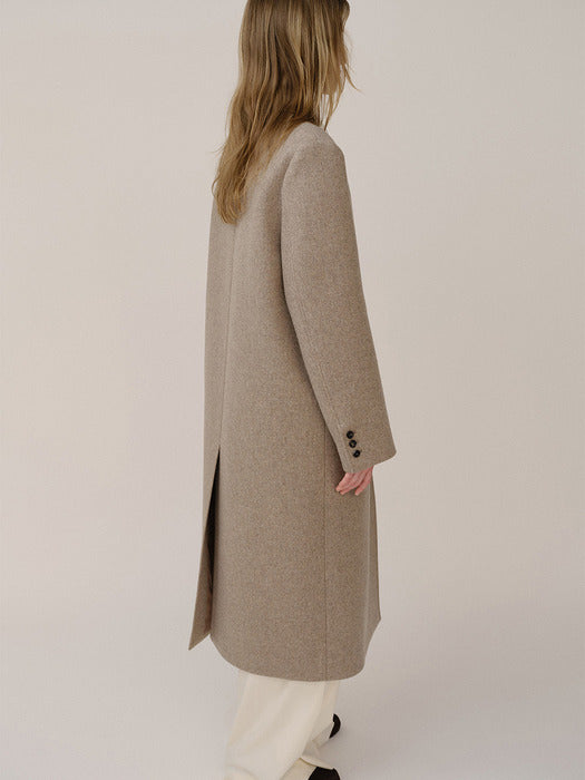 Kindersalmon Vannevar Coat Slate Melange