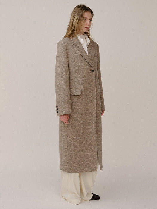 Kindersalmon Vannevar Coat Slate Melange