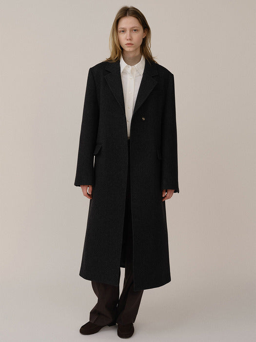 Kindersalmon Vannevar Coat Dark Chacoal