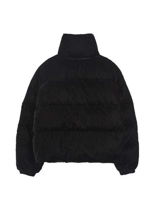 VELVET DOWN JACKET_black
