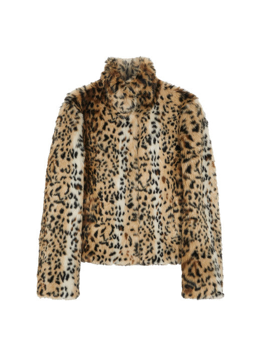 LEOPARD FUR JACKET_leopard