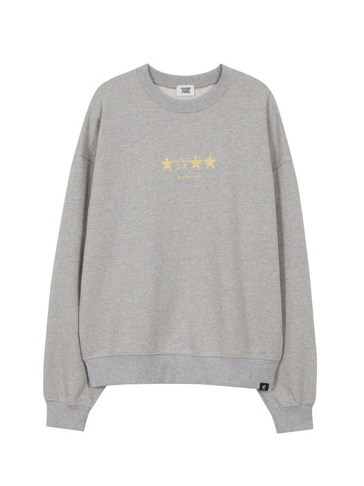 STAR LOGO SWEATSHIRT_melange grey