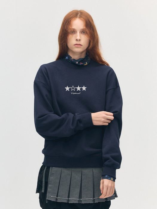 STAR LOGO SWEATSHIRT_navy