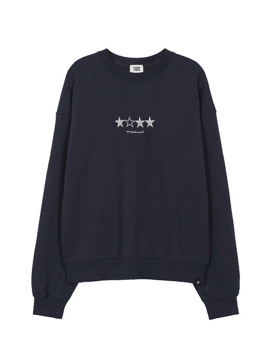 Margesherwood Star Logo Sweatshirt navy