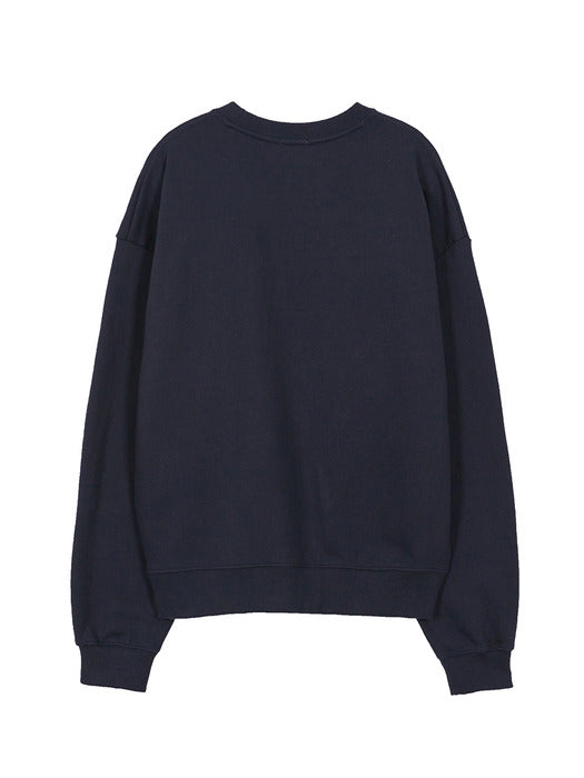 STAR LOGO SWEATSHIRT_navy