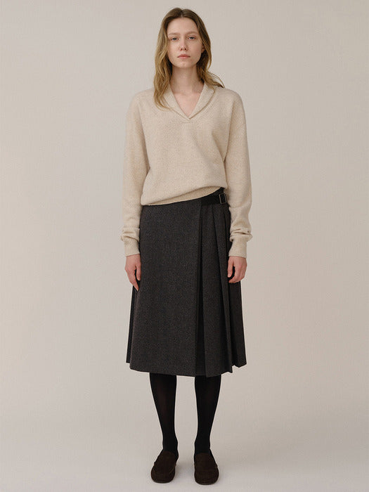Kindersalmon Shawl Collar Pullover Mocha