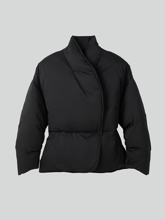 Recto Shawl Collar Puffer Jacket (Black)