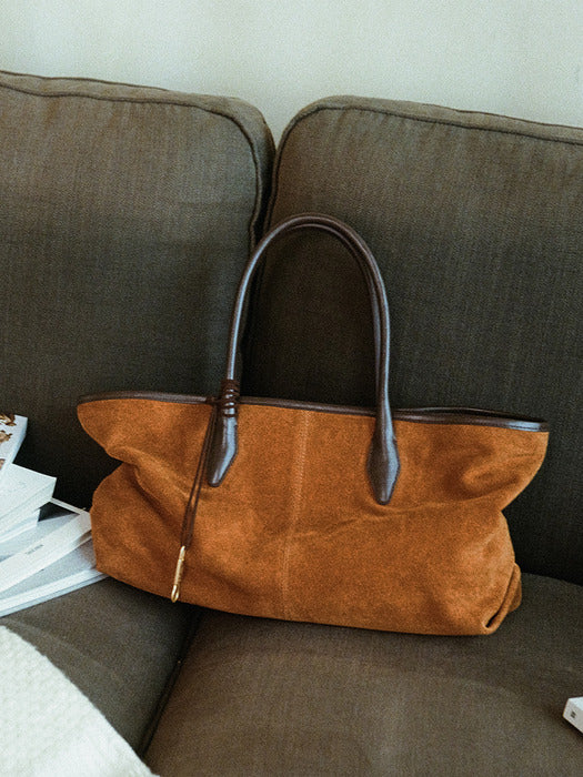 Mango Maniplease Troy Suede Bag