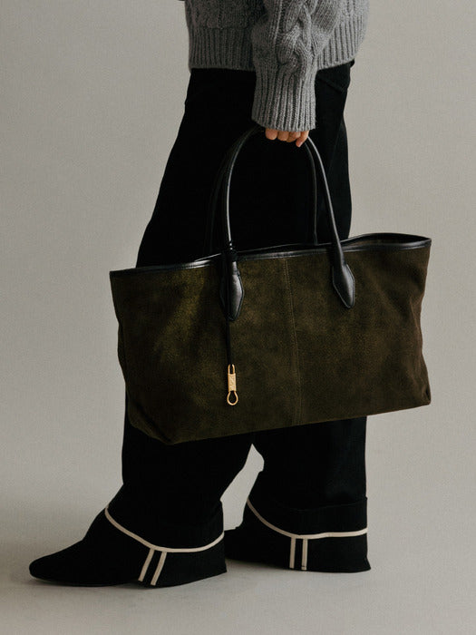 Mango Maniplease Troy Suede Bag