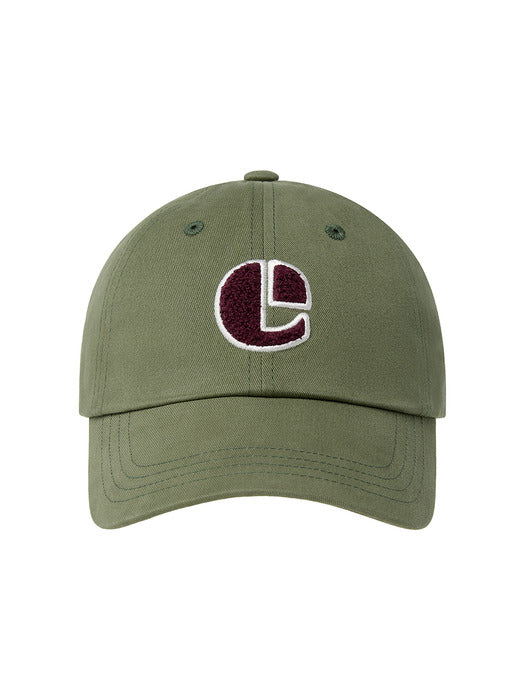 Emis Boucle Vintage Logo Ball Cap-Khaki