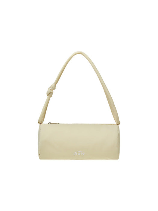 Emis Puffer Barrel Bag-Beige