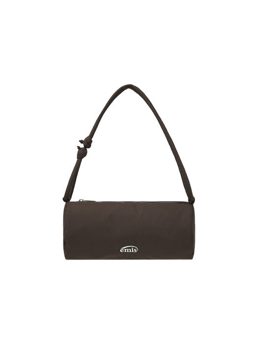 [emis] PUFFER BARREL BAG-BROWN