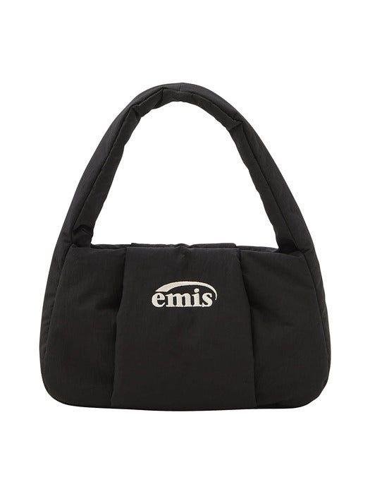 [emis] PADDED HOBO BAG-BLACK